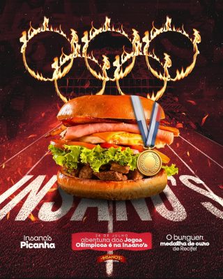 As Olimpíadas do Sabor!Prepare-se para a maior competição gastronômica do ano!Na Insano’s Hambur