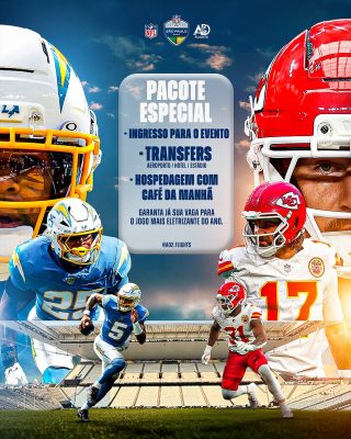 🏈NFL São Paulo Game 2025 com a AD2 Flights, você vive esse espetáculo de perto!📅 Data- 04 a 06